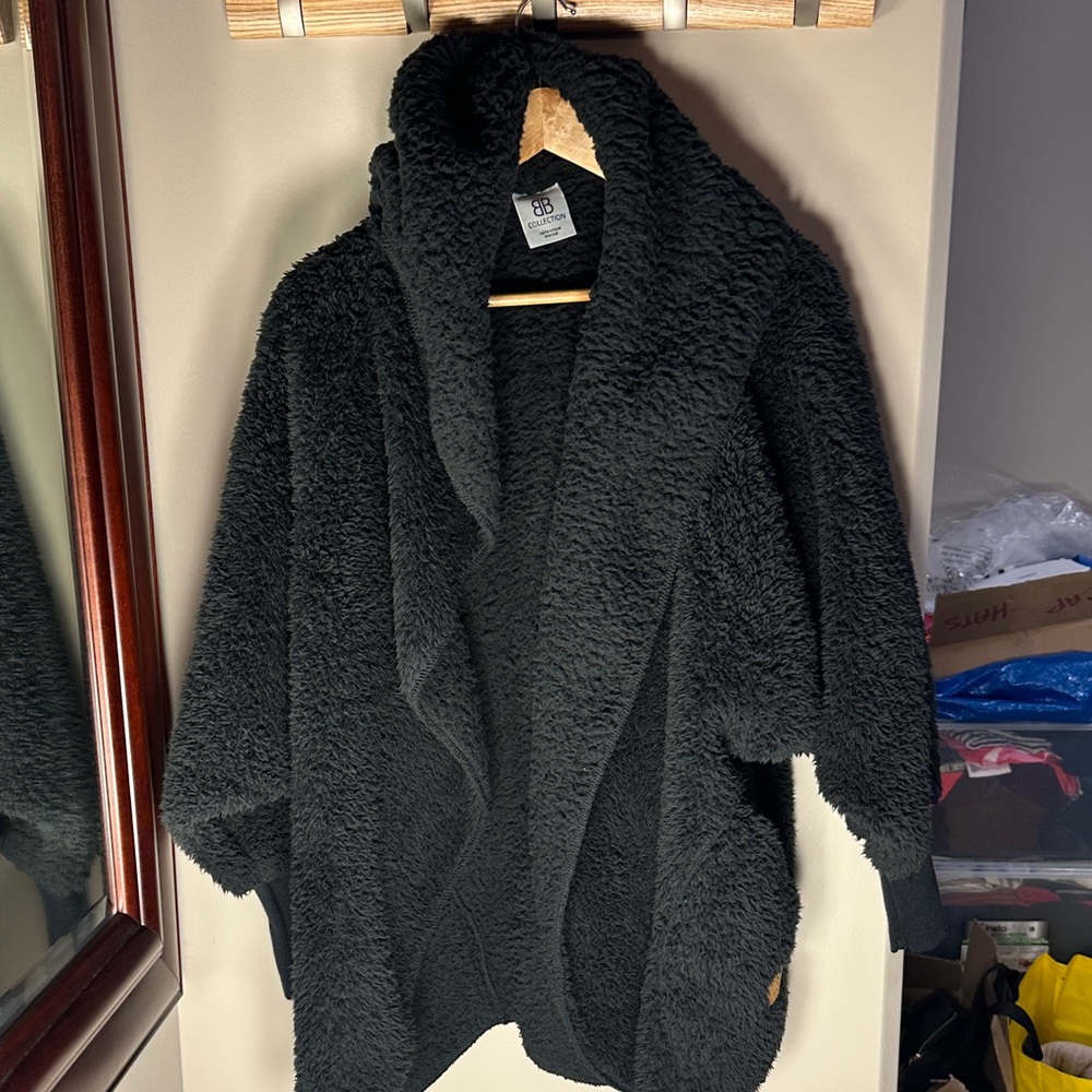 Cozy Black Teddy Jacket